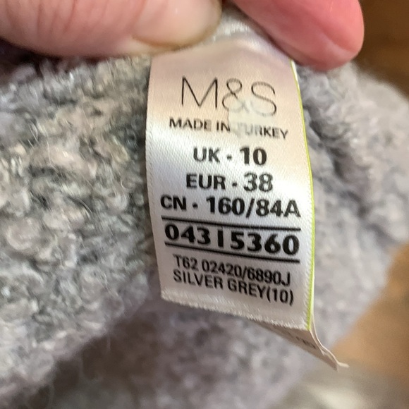 Silver grey full length cardigan - Picture 6 of 6